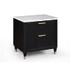 NicBex Nightstand with Drawers,Side Table with Wood Frame and Pulls,Modern Bedside Table for Bedroom,Living Room - 2 of 4