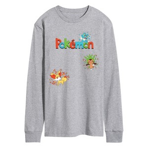 Men's - Pokémon - Chespin, Fennekin, Froakie Long Sleeve Graphic T-Shirt - 1 of 3