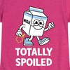 Girls' - Instant Message - Totally Spoiled Milk Carton Fart Fitted Short Sleeve Graphic T-Shirt - 2 of 4