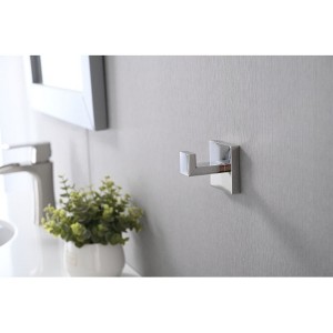 2-Pack Stainless Steel Wall-Mounted Towel and Coat Hooks for Bathroom, Bedroom, Kitchen - 1 of 4