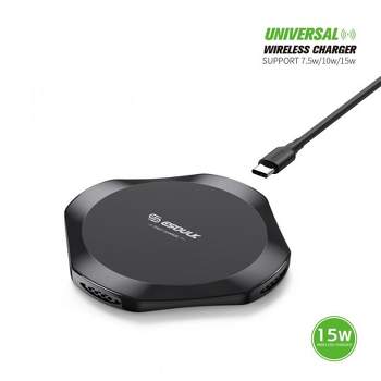 Esoulk 15W Wireless Charger with 5ft Type-C Charging Cable - Universal Compatibility"