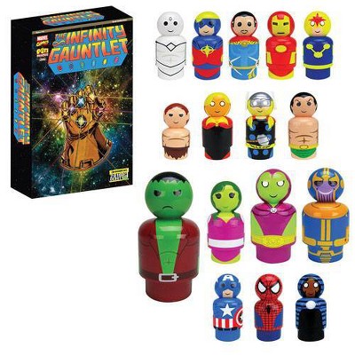 Marvel Avengers: Infinity War Infinity Guantlet Wooden Pin Mates Collectibles Set of 16 (Convention Exclusive)