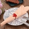 Unique Bargains Dining Table Decoration Alloy Decorative Wear Resistance Heart Shape Napkin Rings - 4 of 4