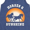 Girls' - Instant Message - Horses And Sunshine Graphic Sleeveless Aline Dress - 2 of 4