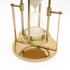 TopComfy Decorative Object Aluminium Sand Timer Hourglass for Elegant Home Office Decor, Gold, 10"*9"*14" - 3 of 4