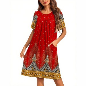 blue dress for baby girl Boho Mosaic Smocked Strapless Cutout Maxi Dress