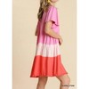 Women's Dip Dye Color Block Dress - umgee - 2 of 4