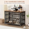 Grungis Fluted Dog Crate for Small and Medium Dogs,Dog House with Wrought Iron Frame Door,Dog Kennel for Indoor - 4 of 4