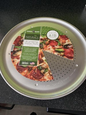 Nordic Ware Natural Aluminum Air Crisp Pizza Pan, 16 