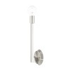 Livex Lighting Prague 1 - Light Wall Light in  Brushed Nickel - 3 of 4