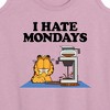 Women's - Garfield - I Hate Mondays Graphic Racerback Tank - 2 of 4