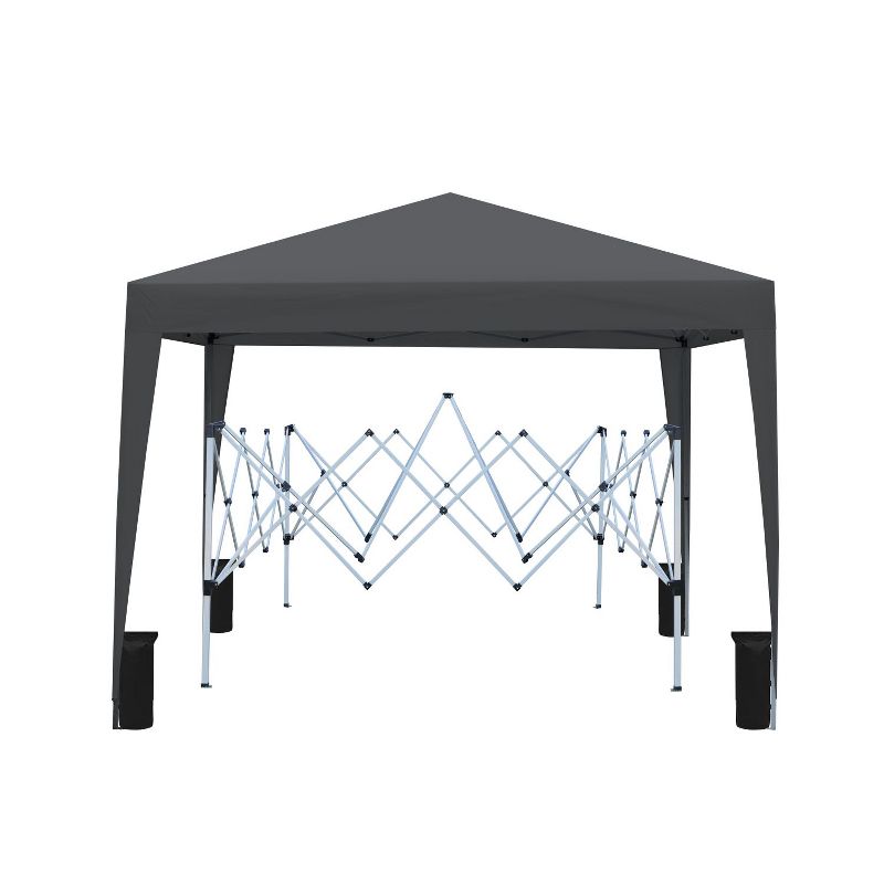 10x10ft Outdoor Patio Pop Up Gazebo Canopy with 4pcs Weight Sand Bag and Carry Bag - Maison Boucle, 2 of 8