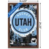 Trends International NHL Utah Hockey Club - Maximalist Logo 24 Framed Wall Poster Prints - 3 of 4