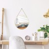 Aoibox Hanging Wall Circle Mirror Decor Gold Geometric Mirror with Chain for Bathroom Bedroom Living Room - 3 of 4