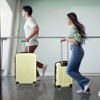Karl Home Luggage Set of 3, ABS PC Hardside Suitcase Sets with TSA Lock 4 Spinner Wheels Yellow - 4 of 4