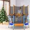 Infans 48"Toddler Trampoline for Kids with Safety Enclosure Net Heavy-duty Frame Orange - 3 of 4