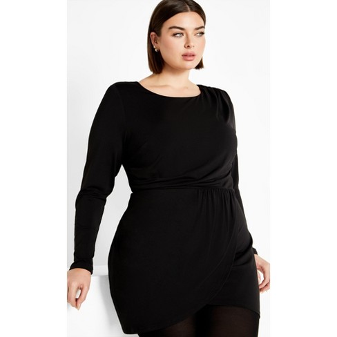 Women's Plus Size Kasey Dress - black | CITY CHIC - image 1 of 4