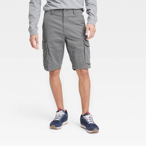 Men's 11" Fit Cargo Shorts - Goodfellow Co™ Dark Gray 42 : Target