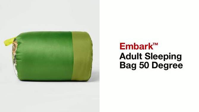 Adult Sleeping Bag 50 Degree - Embark&#8482;, 2 of 6, play video