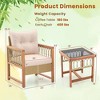 Costway 3 PCS Patio Furniture Set Outdoor PE Wicker Conversation Bistro Set - 3 of 4