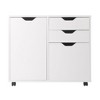 Halifax Wide Storage Cabinet; 2-Drawer; Filing Cabinet; White - 3 of 4