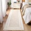 Washable Area Rug Living Room Rugs Modern Bordered Soft Throw Carpet Low Pile Non Slip Checkered Bedroom Rug Geometric Carpet for Nursery - 4 of 4