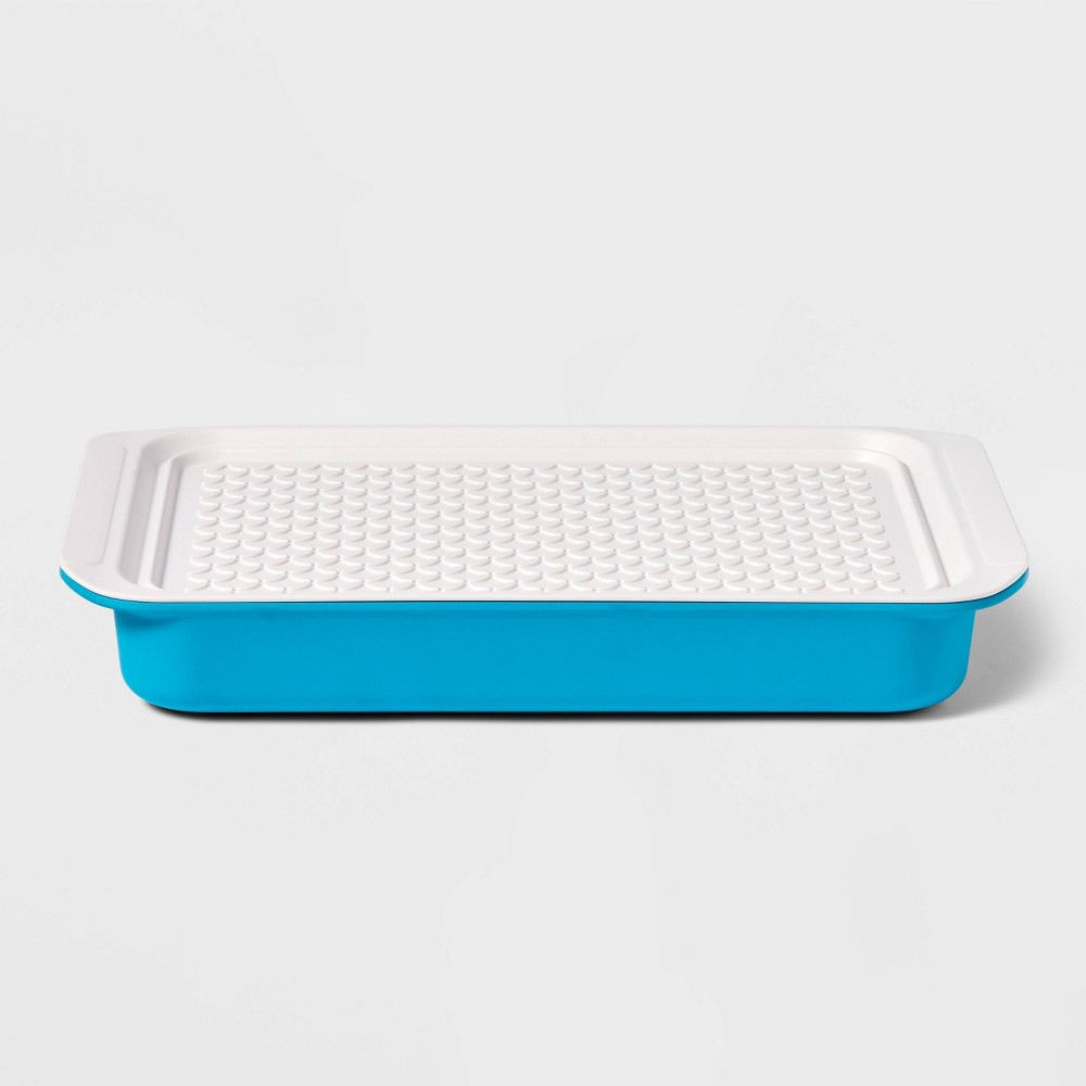 Photos - Serving Pieces Grill Serving Tray Dark Teal - Sun Squad™