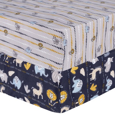 Sammy & Lou Fitted Crib Sheet - 2pk