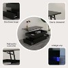 NicBex Rectangular 3-Tier Foldable Design Coffee Table with Storage Drawers,Modern Center Table for Living Room,Apartment,Black - 3 of 4