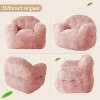 Plush Bean Bag Lounge Chair with Armrests – Foam-Filled Sofa for Adults & Kids, Floor Seating for Living Room - 4 of 4