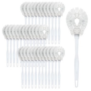 Lola Products Toilet Bowl Brush w/Curved Head, Coated Wire, Durable Poly Bristles, Reaches Under Toilet Bowl Rim, 36 Pack - 1 of 4