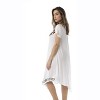 Riviera Sun Womens Embroidered Summer Dress - Short Sleeve Beach Cover Up with Embroidery - Dresses for Women - 2 of 3