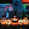 Tangkula Long Inflatable Pumpkin Family Waterproof Halloween Yard Decoration with Built-in LED Lights  Indoor & Outdoor Halloween Decor - 2 of 4