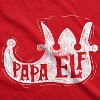 Mens Papa Elf Shoe T Shirt Cute Christmas Santas Helper Tee For Guys - Crazy Dog Men's T Shirt - 2 of 4