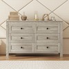 KIGFTSOD Retro Farmhouse Style Wooden Dresser with 6 Drawer, Storage Cabinet for Bedroom - 2 of 4