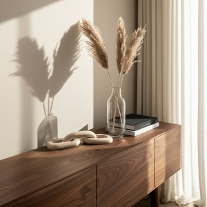 Decorative Object Stone Travertine Chain Link Accent Glam Style for Home Office Bedroom Living Room Decor - 2" Tan - 1 of 4