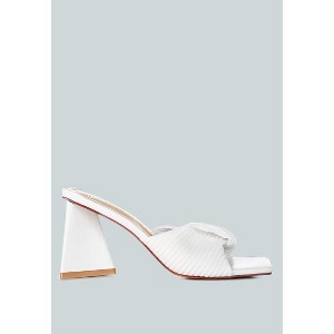 Cupid Kiss Pleated Twist Strap Sandals - 1 of 4