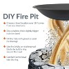 Sunnydaze Outdoor Camping or Backyard Replacement Round Steel with Heat-Resistant Paint Finish Fire Pit Bowl - Black - 4 of 4