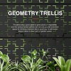 PexFix 72 in. H x 47 in. W Black Metal Arch Wall Planter Box with Trellis for Climbing Plants - 4 of 4