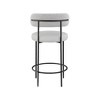 Meridian Furniture,Beacon Taupe Vegan Leather Seat Stool, Set of 2 - 4 of 4