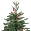 vidaXL Artificial Hinged Christmas Tree - 70.9 Inches, Green, Lifelike Appearance with Cones and Berries, Hinged Construction - 4 of 4