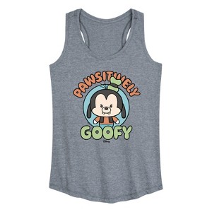 Women's - Disney - Pawsitively Goofy Graphic Racerback Tank - 1 of 4
