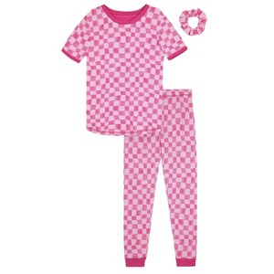 Sleep On It Girls 2-Piece Super Soft Jersey Snug-Fit Pajama Set - 1 of 4