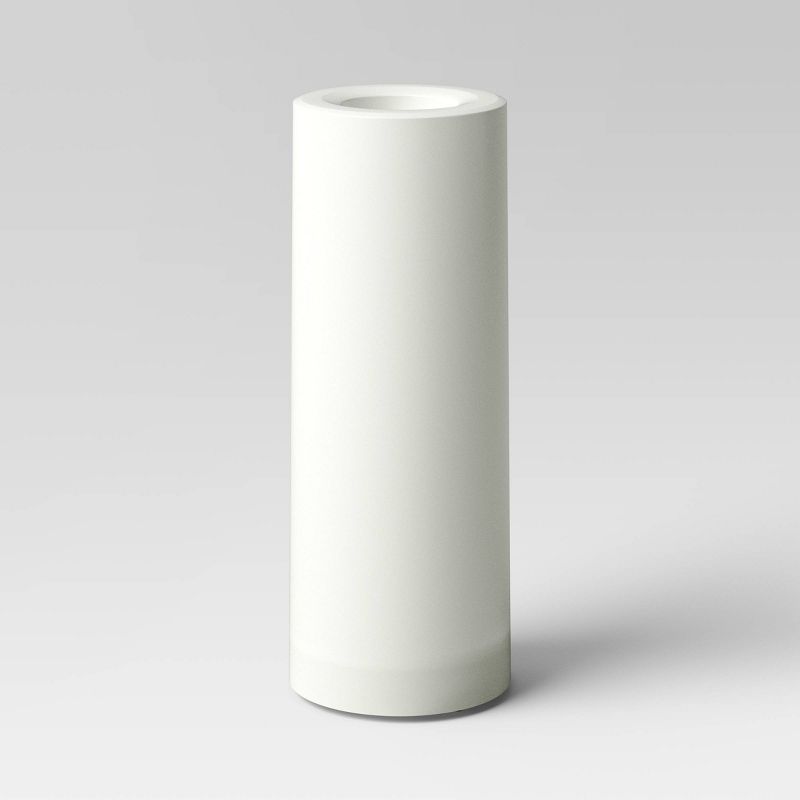 AA Plastic LED Flameless Pillar Candle with Timer White - Threshold™, 1 of 5