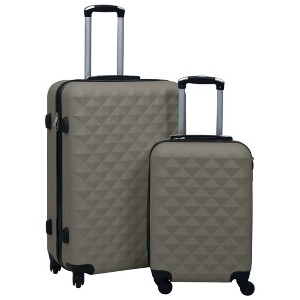 vidaXL Hardcase Trolley Set 2 pcs Anthracite ABS - 1 of 4