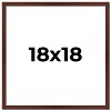 PosterPalooza | Square Classic Modern Brown Picture Frame - UV Acrylic, Foam Board Backing, Hanging Hardware - 2 of 4