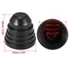 Unique Bargains Rubber Housing Seal Cap Car Headlight Dust Cover 2.56"x2.83" Black 4 Pcs - 3 of 4