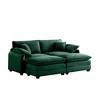 81" Corduroy Modular Sectional Sofa Bed with 2 Ottomans - 4 of 4