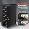 VEVOR 200-Key Cabinet,Key Lock Box with Adjustable Racks,Security Key Storage Box Steel,Key Organizer with 200 Colorful Key Tags and 4 Record Cards - 3 of 4