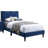 Twin Size Upholstered Platform Bed with Adjustable Headboard - 4 of 4
